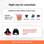 Portable Washing Machine, Foldable Washer and Dryer Combo (1 Set / Mix Color)