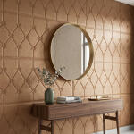 Self Adhesive 3D Foam Wall Panel Cushion Wallpaper ( Brown )