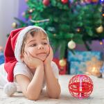 Flying Ball Toys, USB Rechargeable Built-in RGB Lights 360°Rotating Magic Controller