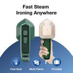 Mini Steamer & Iron: 2-in-1 Portable Travel Friendly