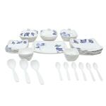 Ceramic Dinner Set with Serving Bowls, Plates & Spoons 40 Pc