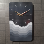 Modern Minimalist Wave Wall Clock | Silent Decorative Wall Clock for Living Room, Bedroom & Office