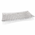 Crystal Clear Oval Glass Serving Tray