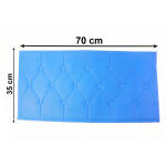 Self Adhesive 3D Foam Wall Panel Cushion Wallpaper ( Blue )
