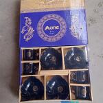 A One Ceramic Tea / cups / Mug Set With Leaf Shape Serving Bowl (8 Pcs set)