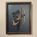 Handcrafted Multi-Layer Wooden Lord Ram Wall Art – 3D Laser Cut Shri Ram Divine Frame