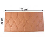 Self Adhesive 3D Foam Wall Panel Cushion Wallpaper ( Brown )