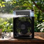 Portable Air Cooler Fan with 7-Color Light – Personal AC Fan