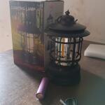 LED Camping Lante Light Retro Style Lighting Battery Type-c Rechargeable (1 Pc)