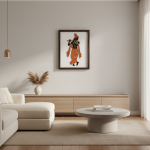 Krishna Wall Art Frame | Premium Minimalist Spiritual Wall Art for Living Room, Bedroom & Meditation Space by rvn