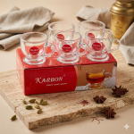 Karbon Crystal Glass Cup Set