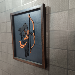 Handcrafted Multi-Layer Wooden Lord Ram Wall Art – 3D Laser Cut Shri Ram Divine Frame