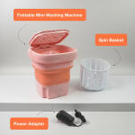 Portable Washing Machine, Foldable Washer and Dryer Combo (1 Set / Mix Color)