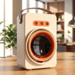Portable humidifying air cooling fan with display (1 pc)