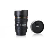 Camera Lens Shaped Coffee Mug Flask With Lid