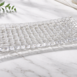 Crystal Clear Oval Glass Serving Tray