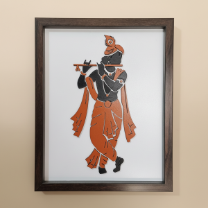 Krishna Wall Art Frame | Premium Minimalist Spiritual Wall Art for Living Room, Bedroom & Meditation Space by rvn