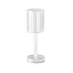 Crystal Table Lamp , Touch Control Atmosphere Nightstand Lamp With USB Charging Line