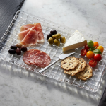Crystal Clear Oval Glass Serving Tray