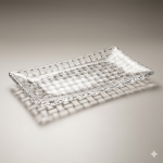 Crystal Clear Oval Glass Serving Tray