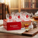 Karbon Crystal Glass Cup Set