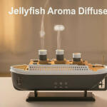 Ship Design Jellyfish Aroma Diffuser & Cool Mist Humidifier with LED Ambient Lights