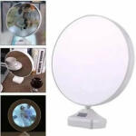 Customized Round LED mirror Photo Frame Lamp with White Base