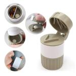4-in-1 Medicine Cutter, Crusher, Storage Box for Pills