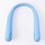 Portable Rechargeable Neck Fan (1 Pc, Blue Color)