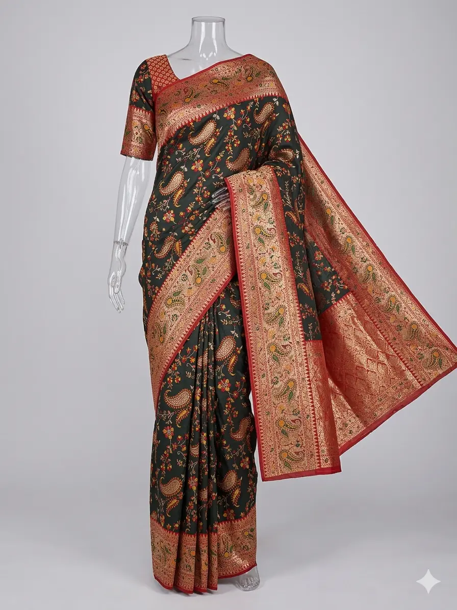 Kashmiri Pashmina Saree