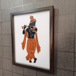 Krishna Wall Art Frame | Premium Minimalist Spiritual Wall Art for Living Room, Bedroom & Meditation Space by rvn