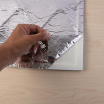 Self Adhesive 3D Foam Wall Panel Cushion Wallpaper ( Blue )