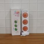 Portable 3 in 1 Design Triple Head Table Fan (1 Pc)