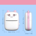 Pocket Mini Bluetooth Thermal Printer Wireless Smart Printer for Photos (Includes 1 Roll Paper)