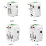 All-in-One Universal Worldwide Travelling AC Adaptor Plug (1 Pc)