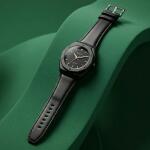 Premium Matte Black Octagonal Analog Wrist Watch with Leather Strap for Men