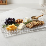 Crystal Clear Oval Glass Serving Tray