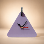 Modern Triangle Table Clock | Geometric Decorative Table Clock for Home, Office & Study Desk