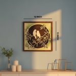 Handcrafted Wooden Bird ( Sparrow ) Wall Art – Minimal Bird Hanging Showpiece