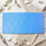 Self Adhesive 3D Foam Wall Panel Cushion Wallpaper ( Blue )
