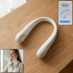 Portable Rechargeable Neck Fan (1 Pc, White Color)