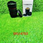 Camera Lens Shaped Coffee Mug Flask With Lid