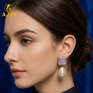 Elegant Handcrafted Pearl Tilak Earrings Set of 6