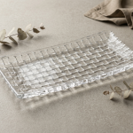 Crystal Clear Oval Glass Serving Tray