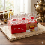 Karbon Crystal Glass Cup Set