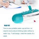 Multi-Use Pill & Water Bottle for Travel (600 Ml, Mix Color)