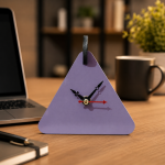 Modern Triangle Table Clock | Geometric Decorative Table Clock for Home, Office & Study Desk