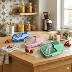 Smarty Kids Lunch Box with Snack Container Spoon Fork for School