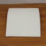 Self Adhesive 3D Foam Wall Panel Cushion Wallpaper (1 Pc, White, 69x35 Cm)
