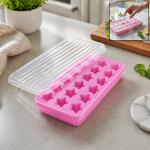 18 Grid Star Shape Ice Cube Tray with Lid (1 Pc)
